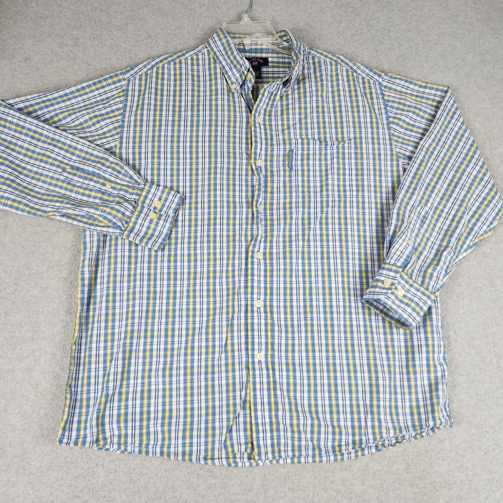 US Polo Assn.‎ Shirt Mens Large Multicolor Plaid Cotton Long Sleeve Button Down
